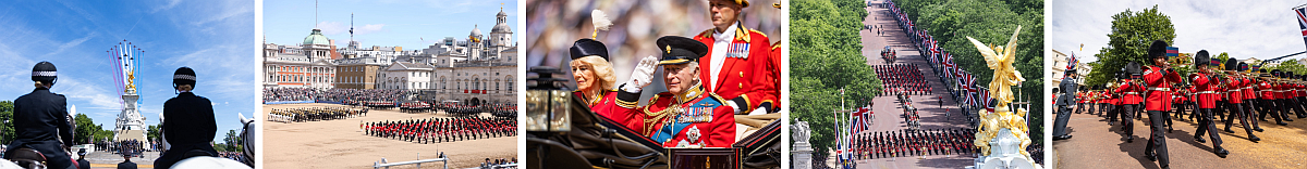 collage of images from Trooping the Colour 2026